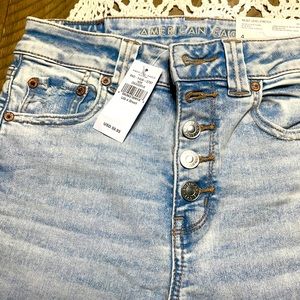 American eagle light blue flare jean